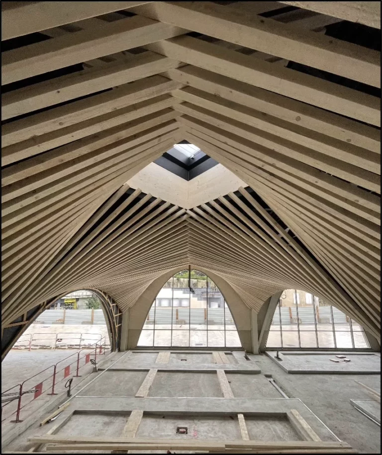 Chantier Construction Halles de Saint-Dizier Ateliers Buguet Fils